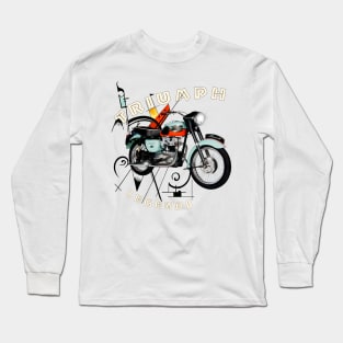 Legendary Triumph T120 Bonnie Motorcycle Long Sleeve T-Shirt